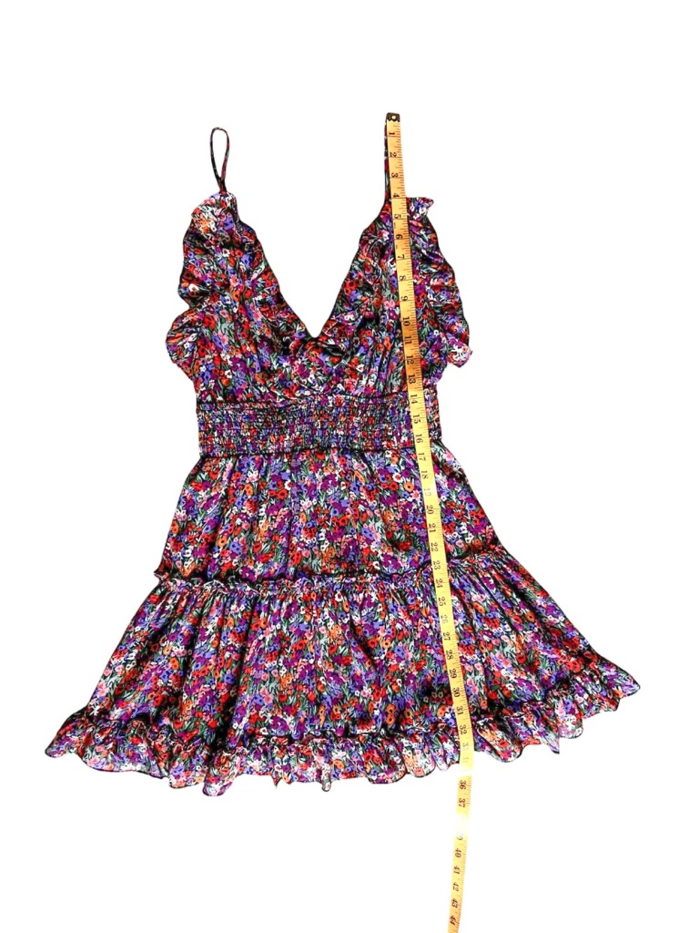 Dress Forum Berry Jam Ruffle Mini Dress Size M - Picture 13 of 14